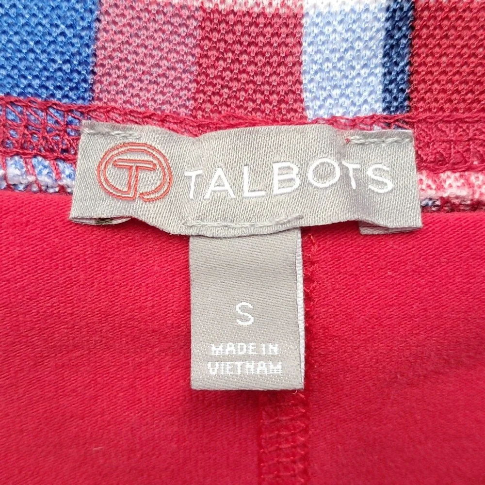 Talbots Plaid Skort Women's Size S Red‎ Blue White Built-in Shorts Golf Tennis
